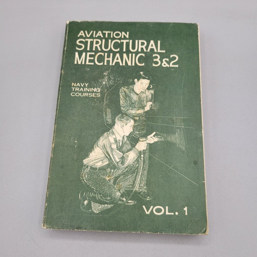 Military Book 1956 Aviation Structural Mechanic 3 & 2 Navy Training Courses
